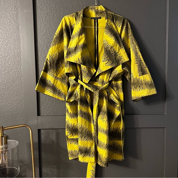 Matt Hildur cicada parka large yellow black kimono jacket - Picture 4 of 11